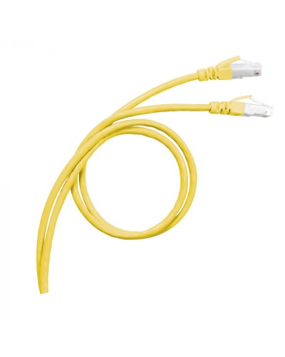 Патч-корд S/FTP, cat. 6а, PVC, 1м, желтый Legrand (051780) в Серпухове Патчкорды (медные) Pintop.ru