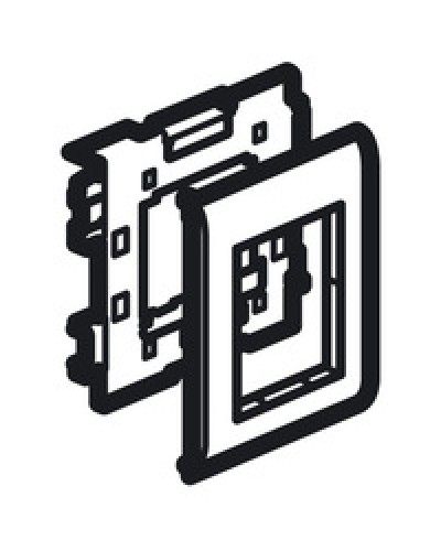 Суппорт Mosaic на 2 модуля 110 мм METRA Legrand (638086) в Серпухове Аксессуары для кабель-канала Pintop.ru