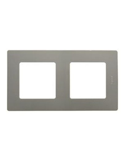 Рамка 2 поста Etika светлая галька Legrand 672522 в Серпухове Аксессуары для кабель-канала Pintop.ru