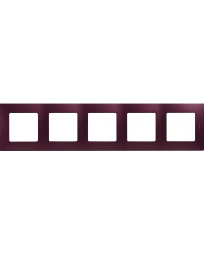 Рамка 5 постов Etika сливовый Legrand 672565 в Серпухове Аксессуары для кабель-канала Pintop.ru